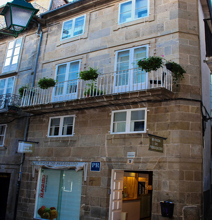 Pension A Casa do Peregrino, guesthouse accommodation in Santiago de Compostela on the Camino Frances
