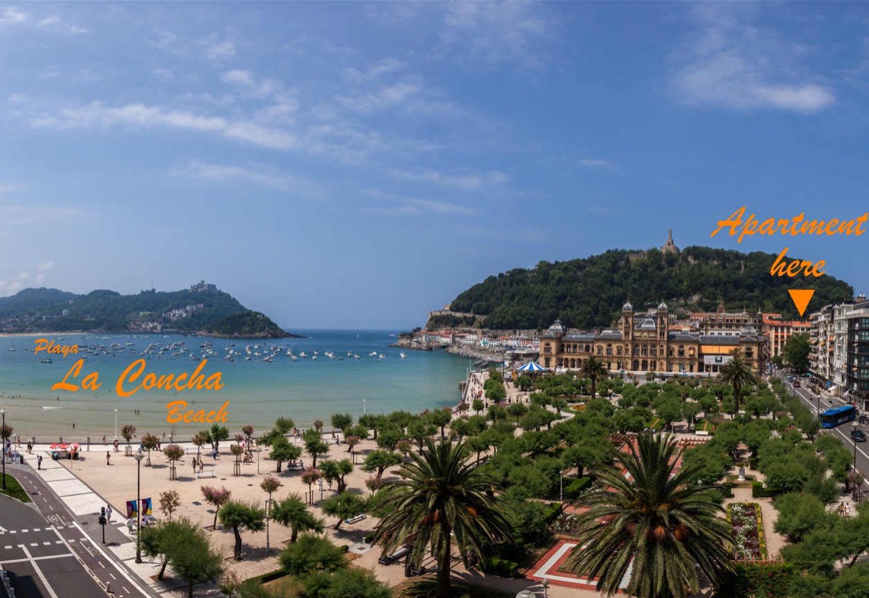 San Sebastian Apartments: OLD TOWN NEAR BEACH - www·SanSebastianApartments·es - vacation hotel holiday home rental, hotel accommodation in San Sebastian on the Camino del Norte