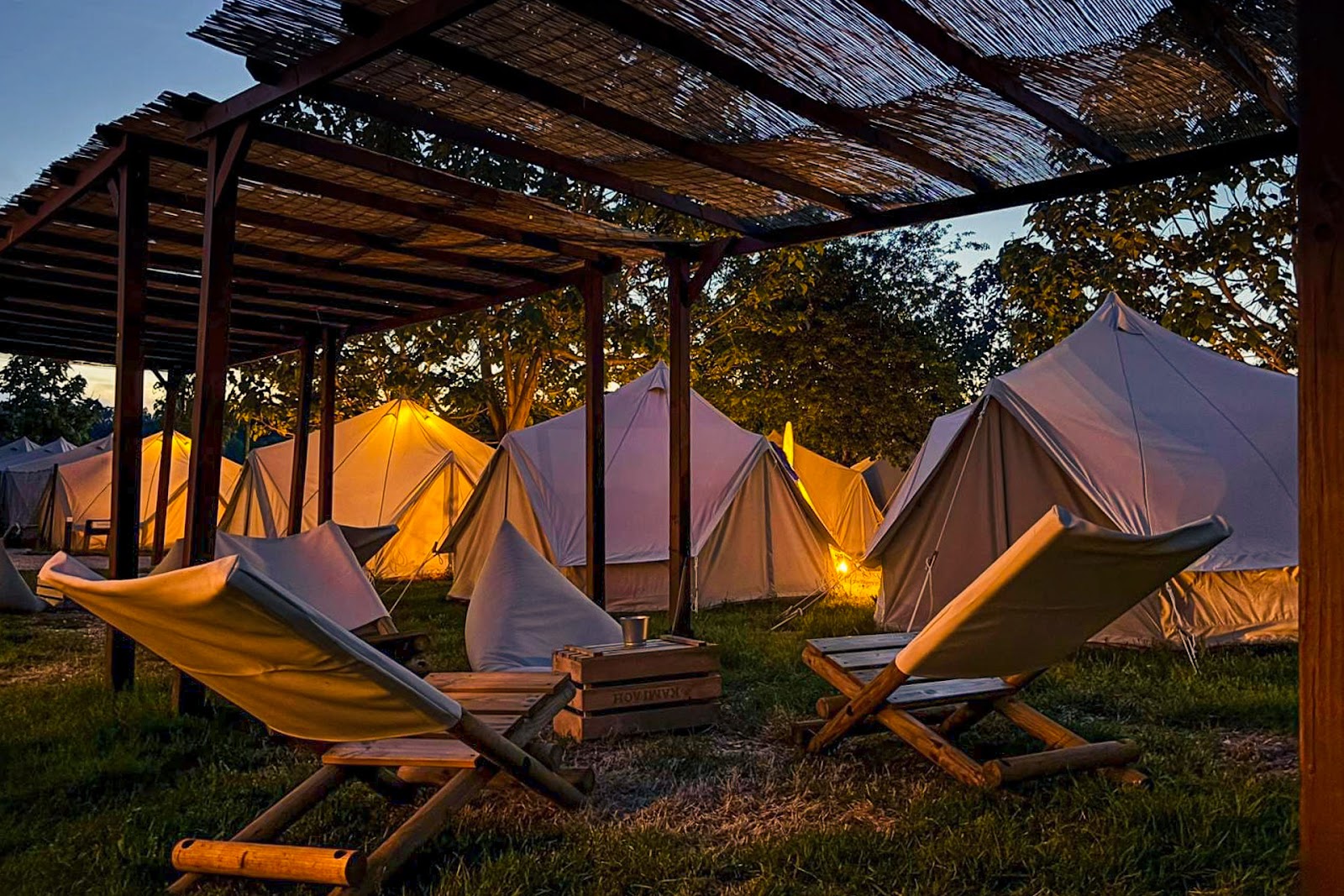 Kampaoh O Pedrouzo, camping accommodation in Pedrouze / Arca on the Camino Frances