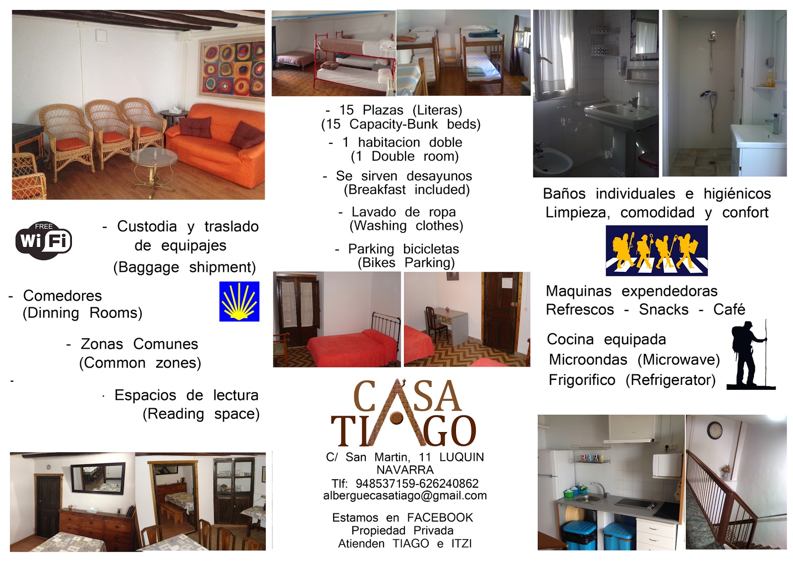 Albergue Casa Tiago photo 5, albergue accommodation in Luquin on the Camino Frances