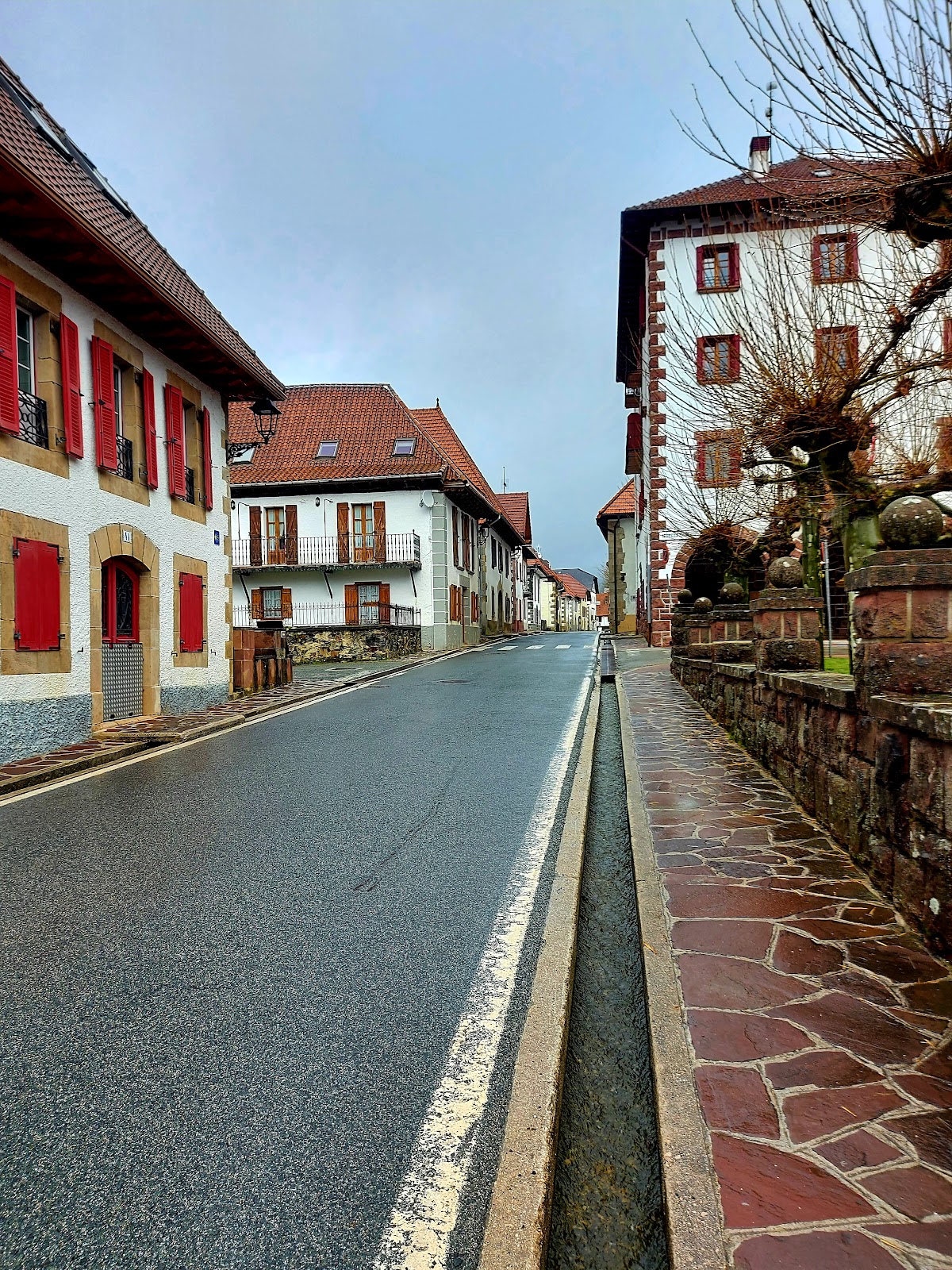 Auritz / Burguete locality view on the Camino Frances route