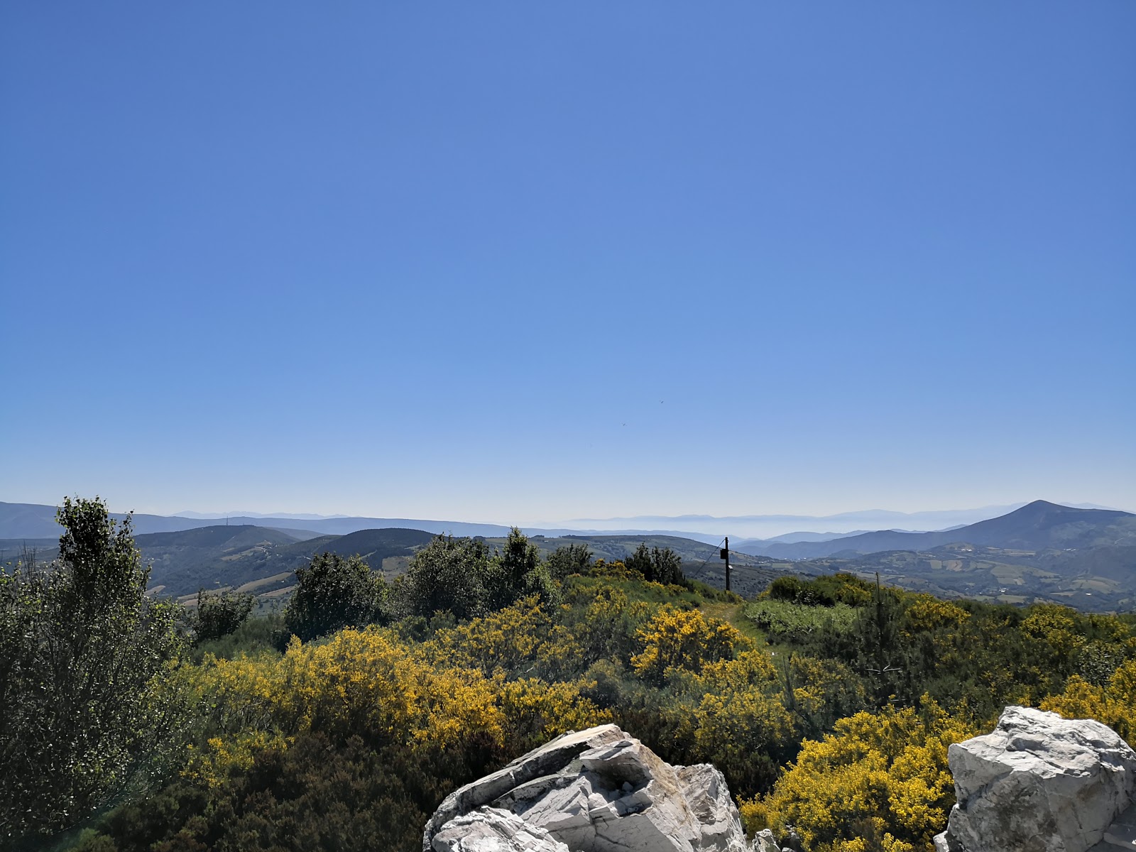 Alto do Poio locality view on the Camino Frances route