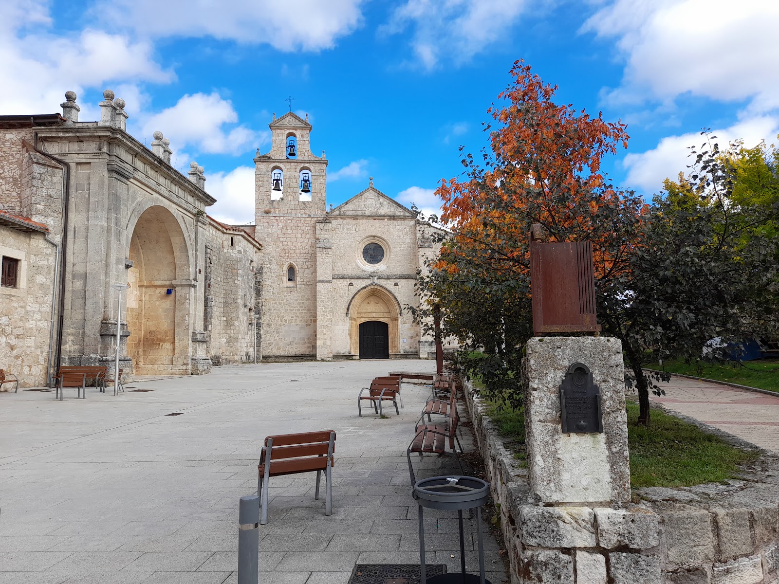 San Juan de Ortega locality view on the Camino Frances route