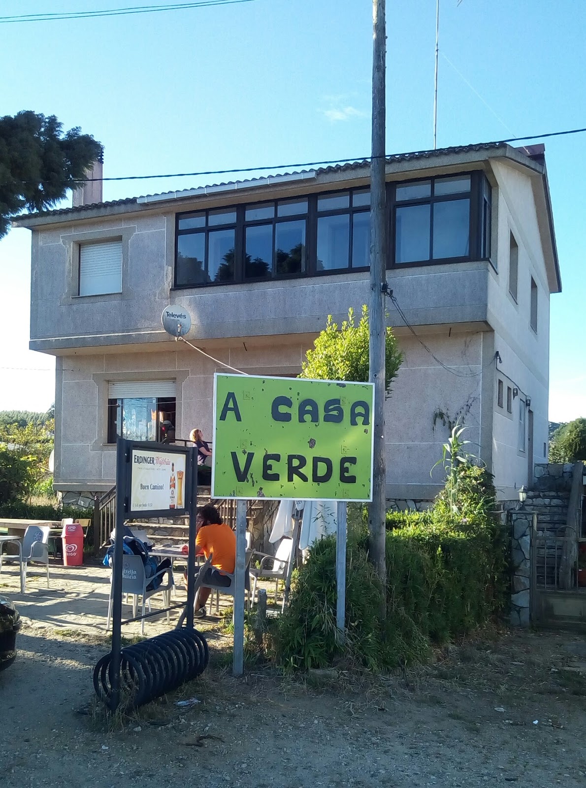 A Salceda locality view on the Camino Frances route