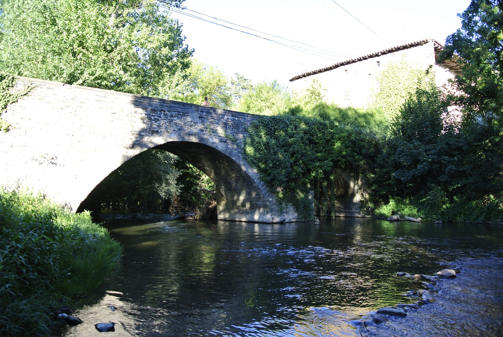 Larrasoaña locality view on the Camino Frances route