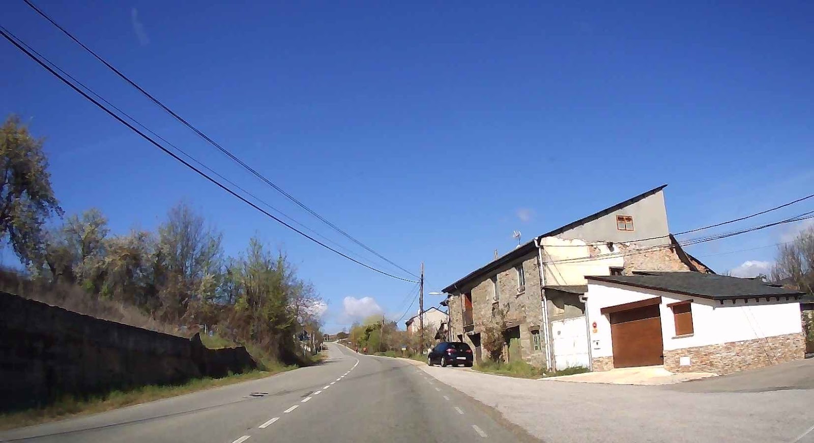 Pieros locality view on the Camino Frances route
