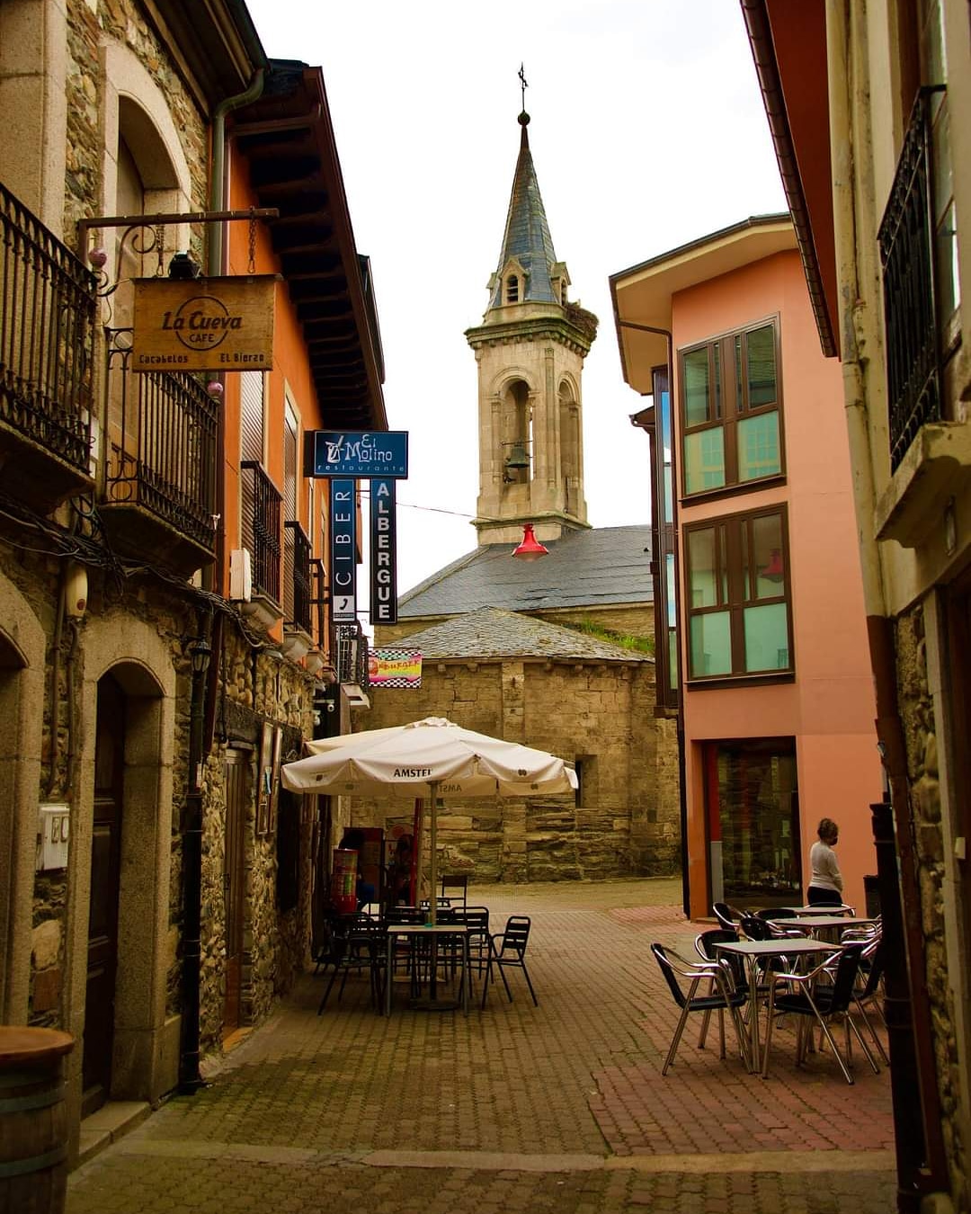 Cacabelos locality view on the Camino Frances route
