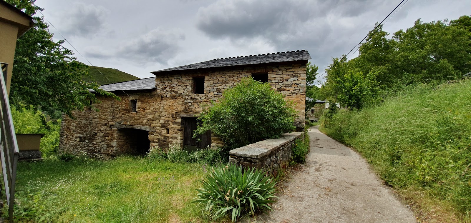 La Faba locality view on the Camino Frances route
