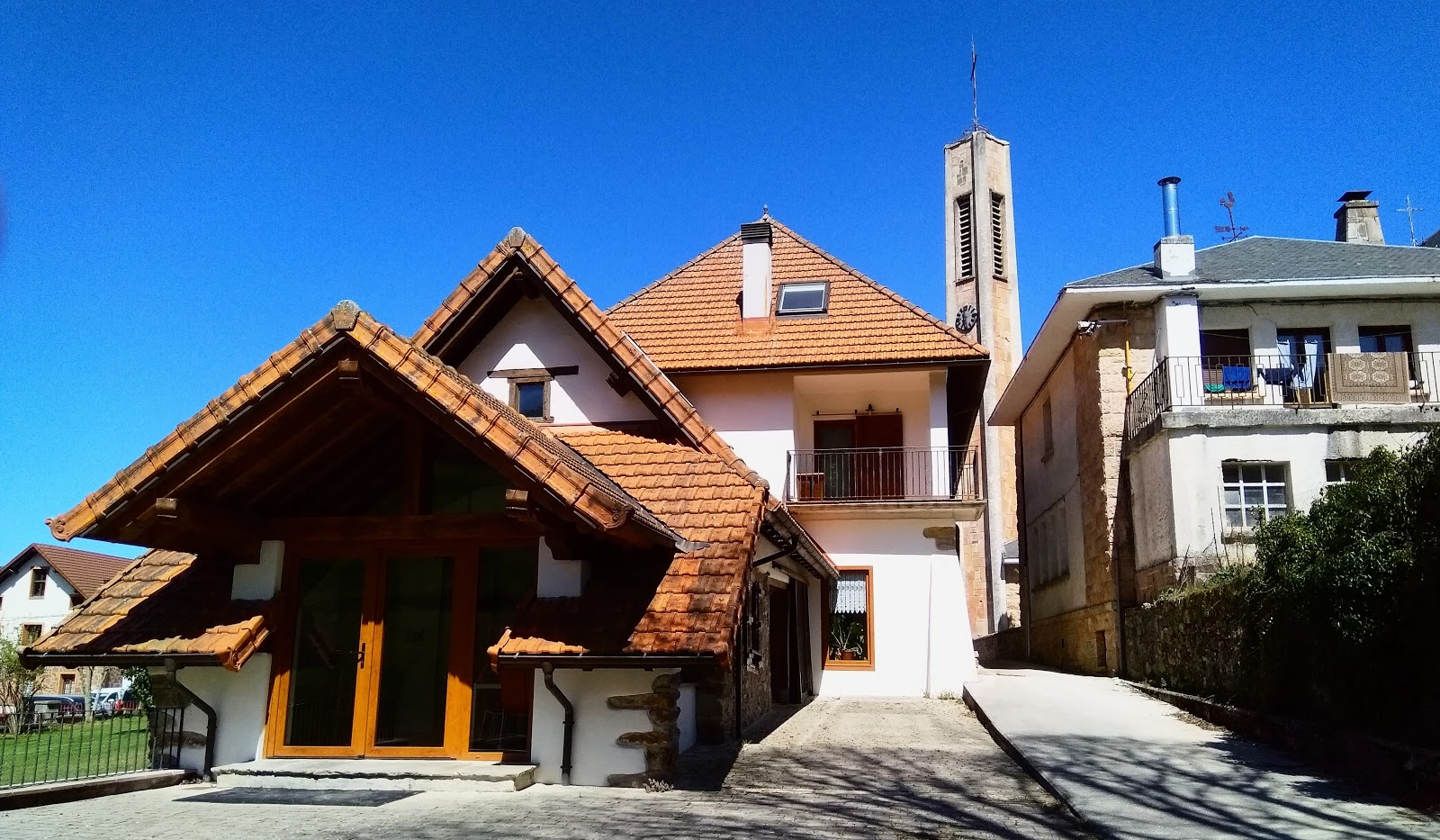Espinal locality view on the Camino Frances route