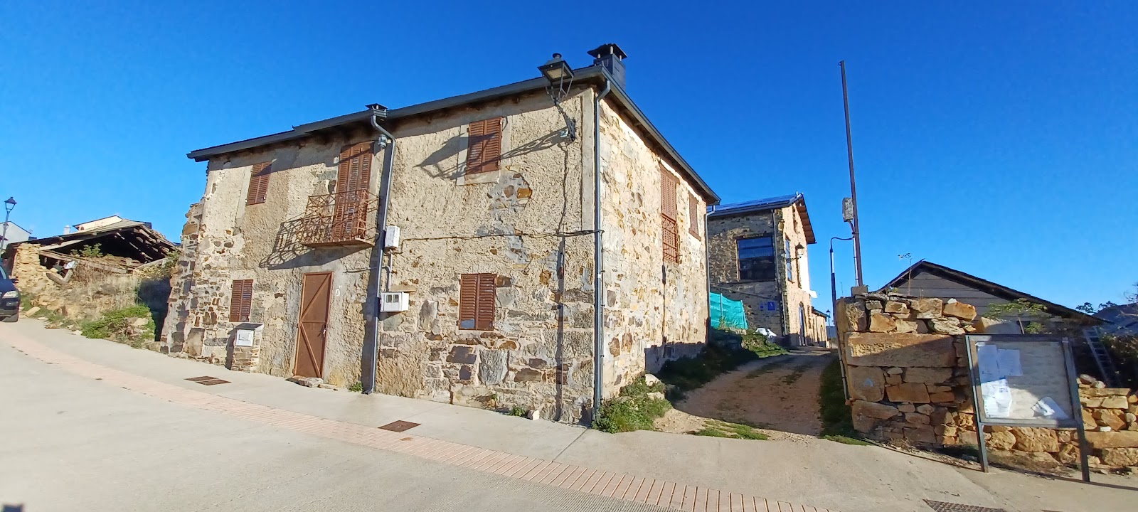 Foncebadón locality view on the Camino Frances route
