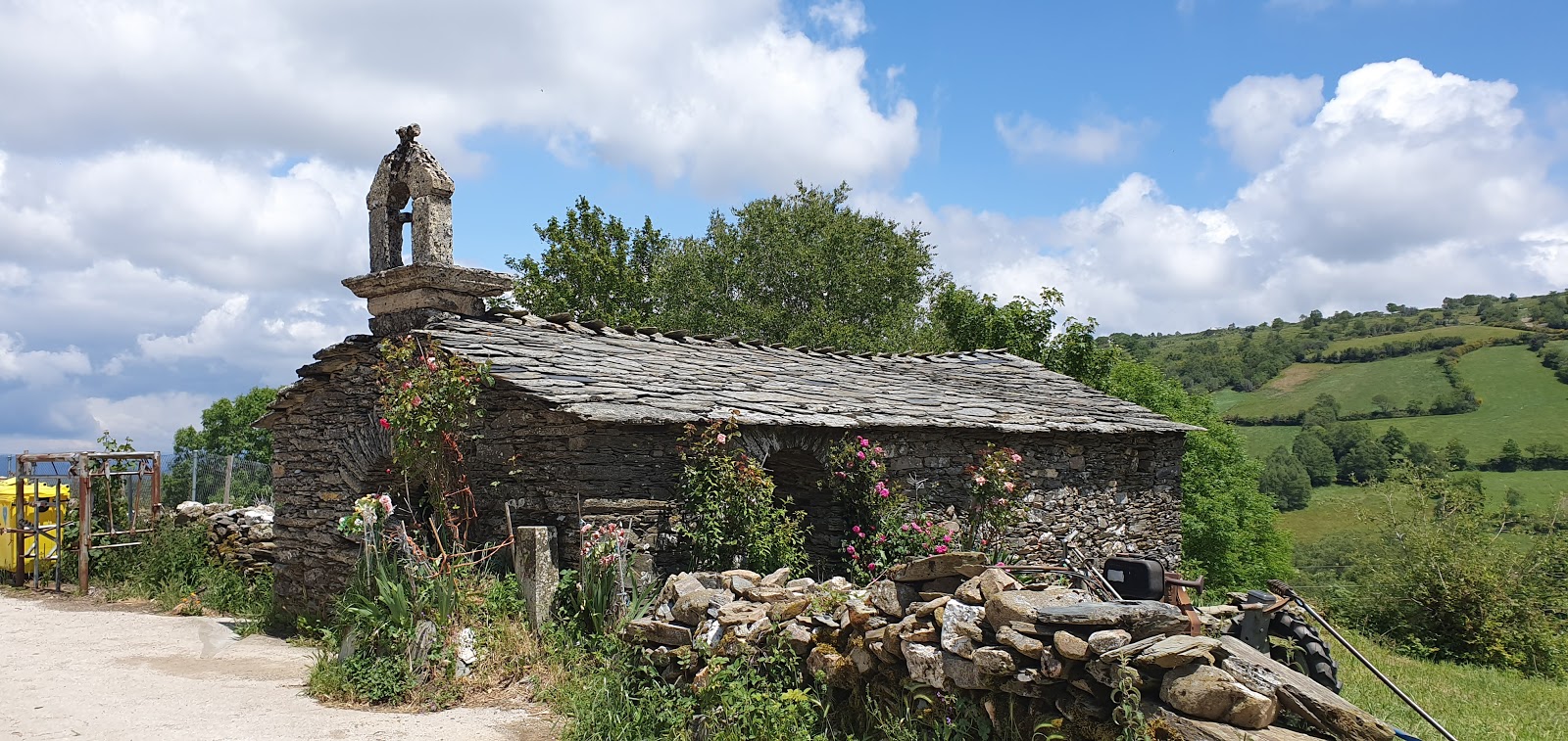 Triacastela locality view on the Camino Frances route