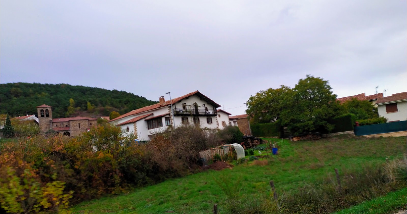Urdániz locality view on the Camino Frances route