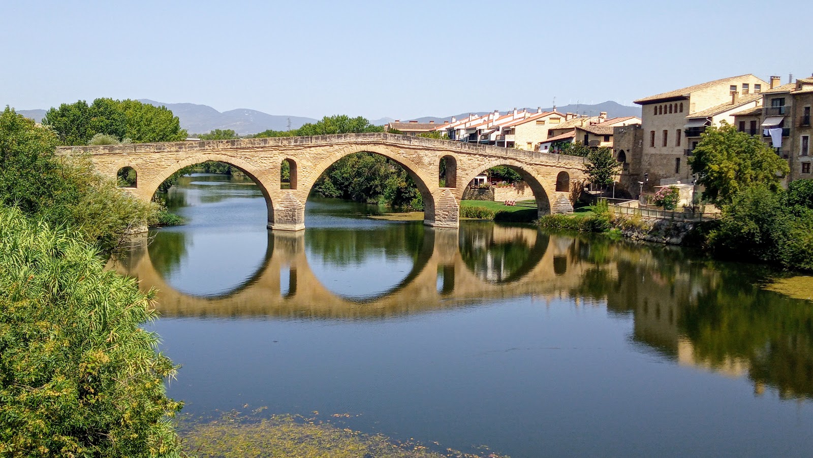 Puente La Reina / Gares locality view on the Camino Frances route