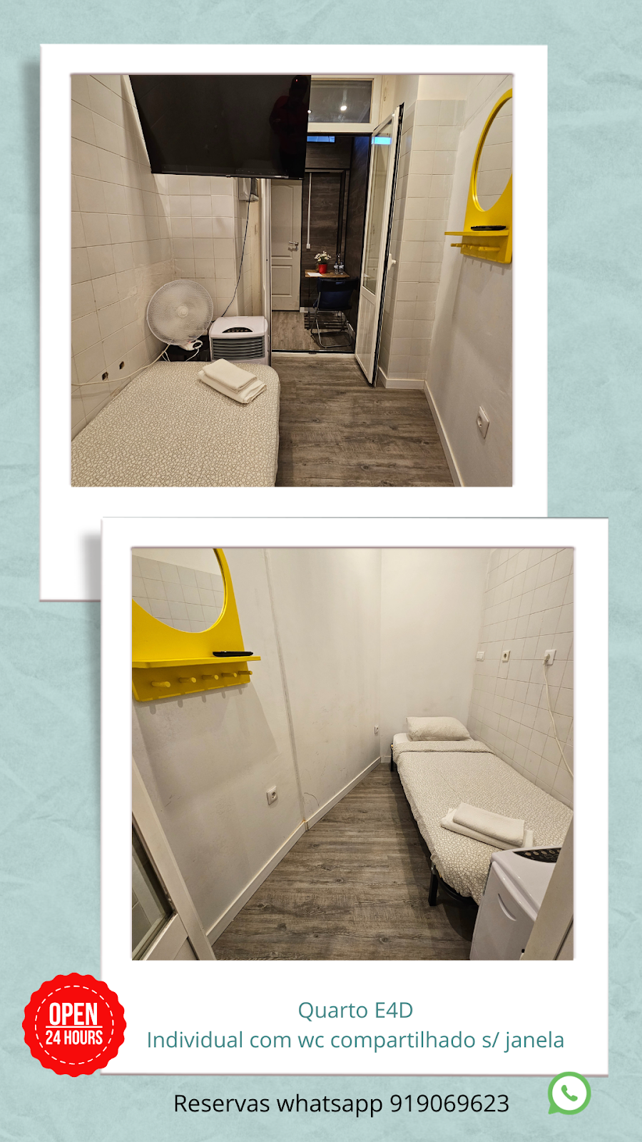 Hostel Paraiso da Penha photo 4, hotel accommodation in Lisbon on the Camino Portuguese