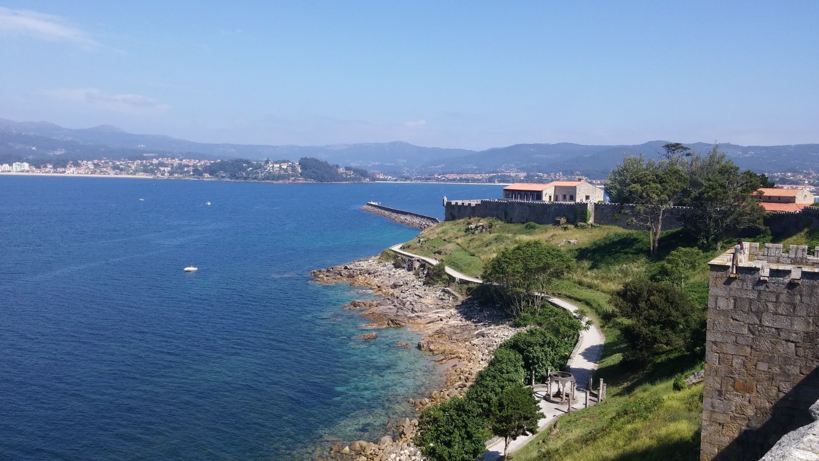 Baiona locality view on the Camino Portuguese route