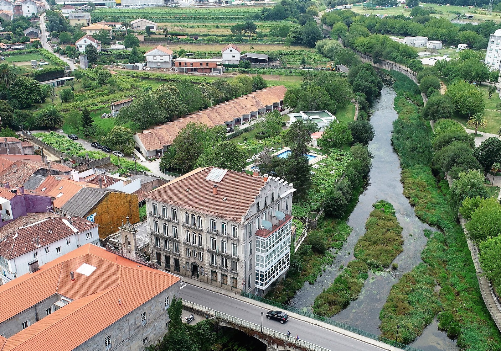 Relais Termal - Balneario Acuña, hotel accommodation in Caldas de Reis on the Camino Portuguese