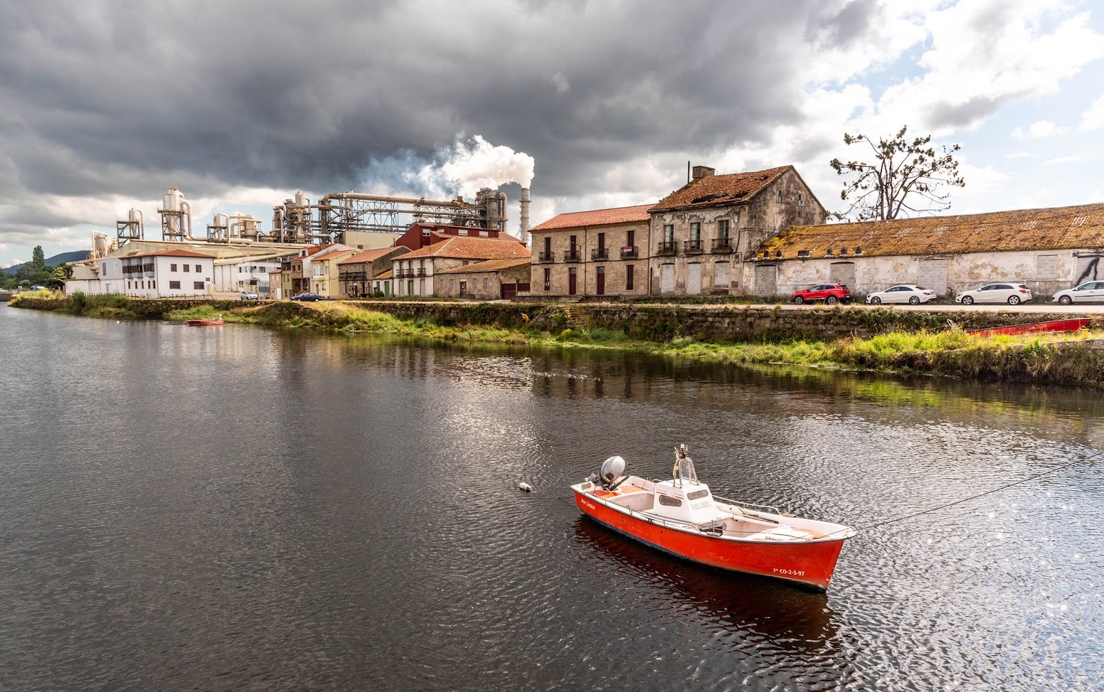 Pontecesuras locality view on the Camino Portuguese route
