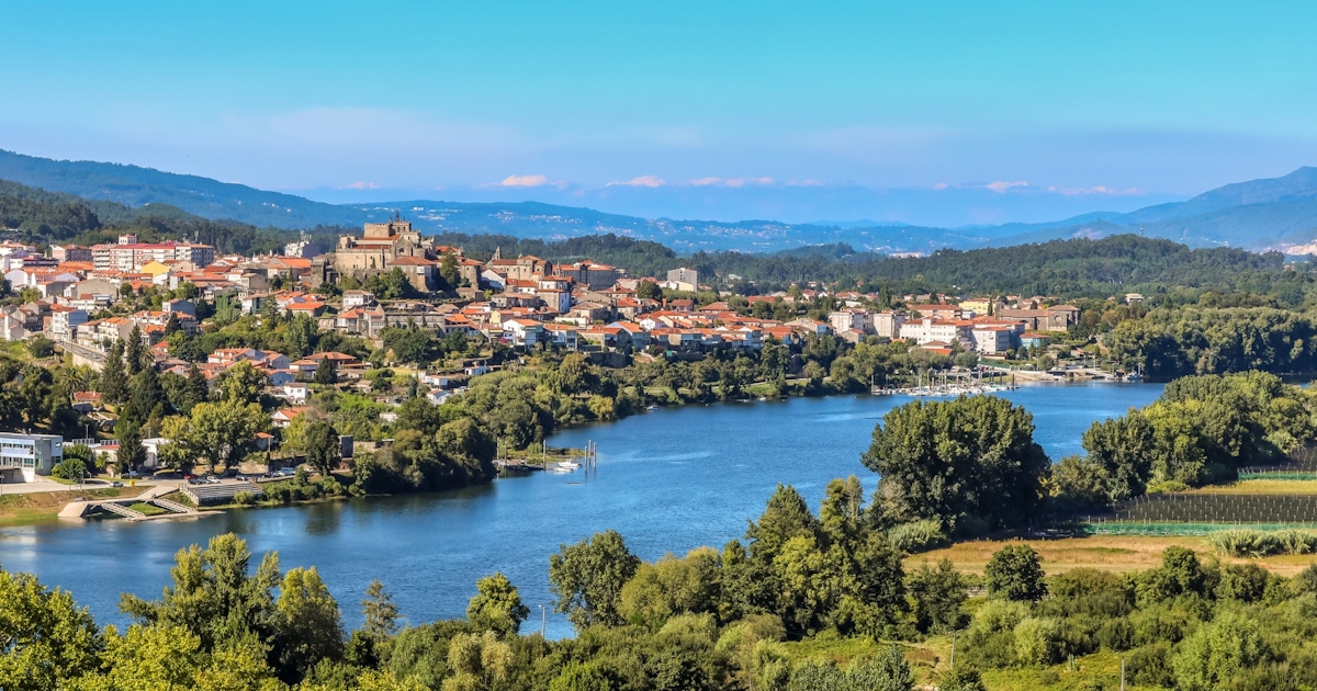 Tui locality view on the Camino Portuguese route